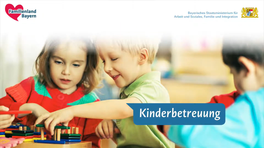 Dieses Video informiert in Deutscher Gebärdensprache über die Themen und Angebote der Website „Familienland Bayern“. 