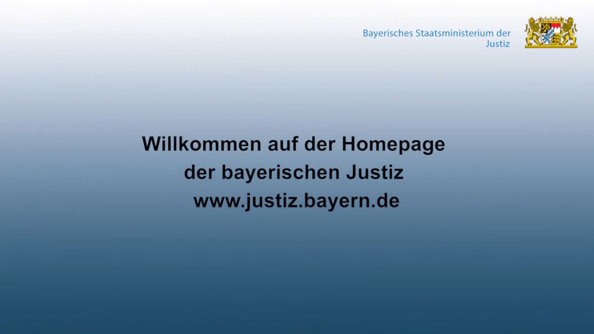 Das Video informiert über das Bayerische Staatsministerium der Justiz.