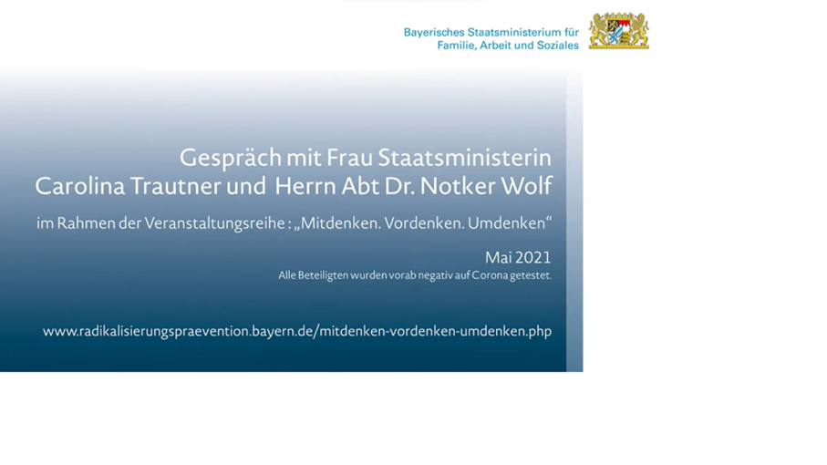 Was macht die Angst mit unserer Gesellschaft? Was können wir gegen die Angst tun und wie können wir sie loswerden? Was ist die Antwort der Religion auf die Angst? Über diese und weitere Fragen spricht Staatsministerin Carolina Trautner mit Herrn Abt Dr. Notker Wolf in der Erzabtei St. Ottilien. 